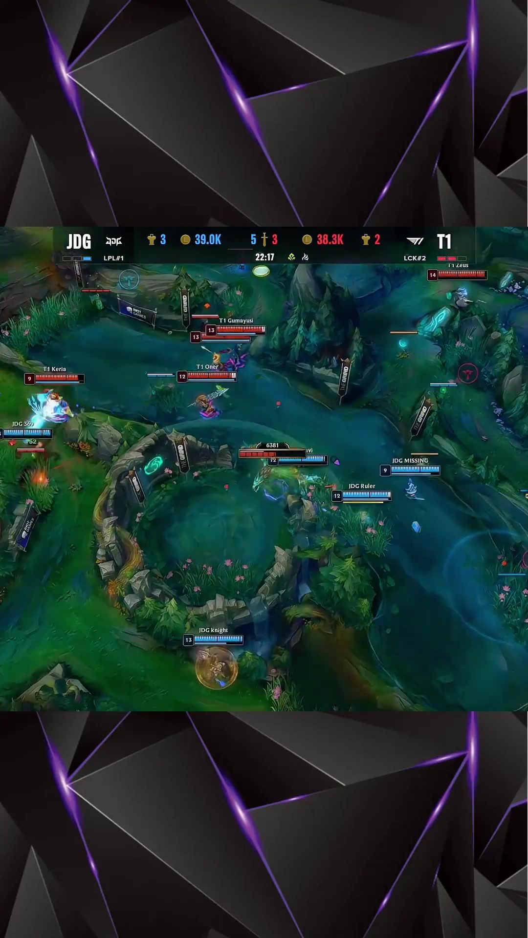 C9翻盘TES，Faker打出惊人五杀八强赛2:1（广州）